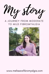 my story: my journey from moderate to mild fibromyalgia. woman with coffee cup