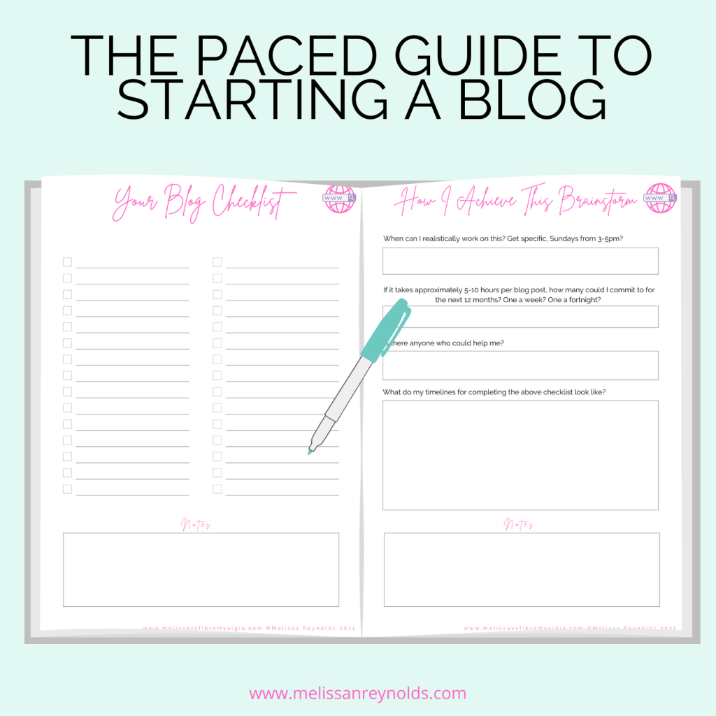 paced guide to starting a blog