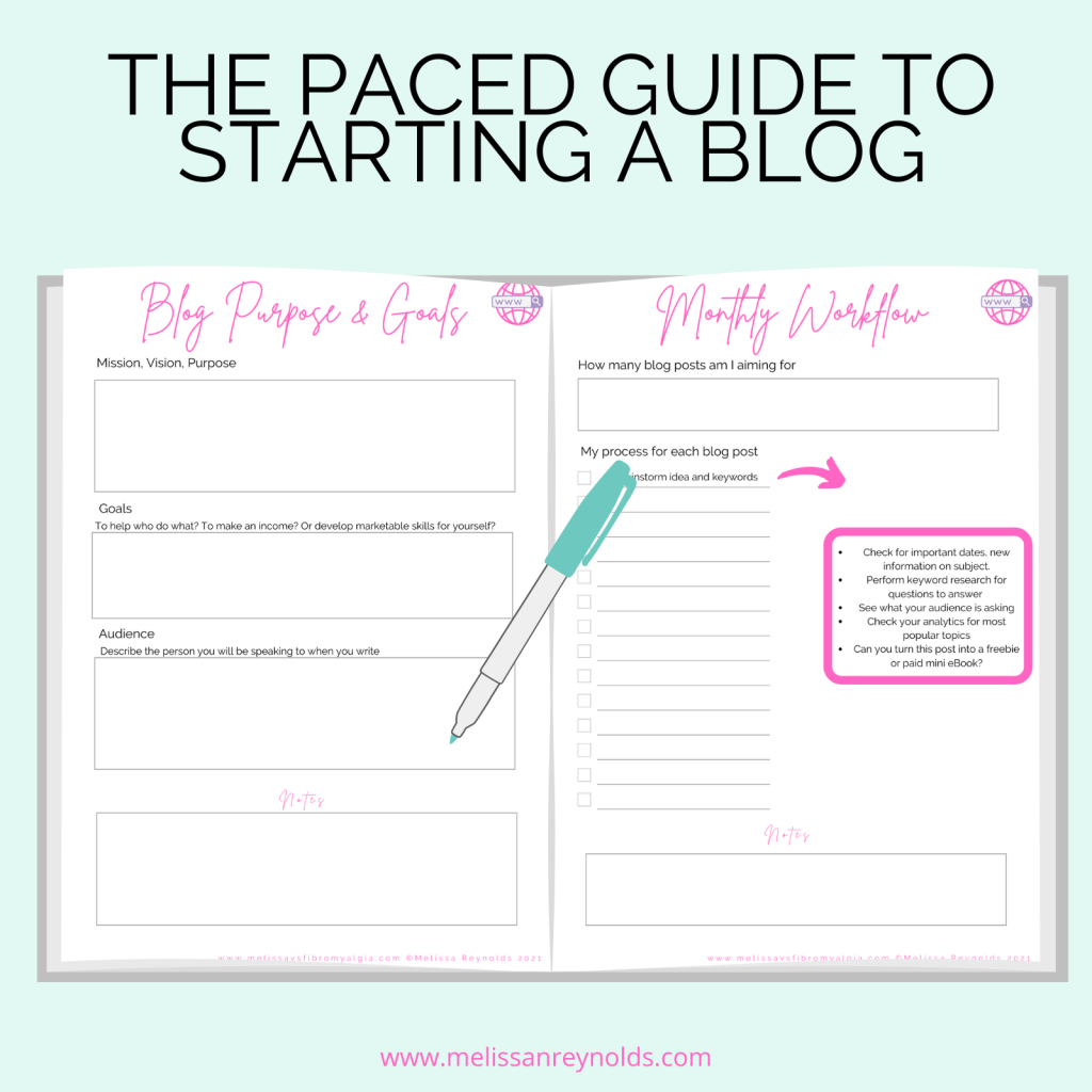 the paced guide to starting a blog