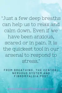 Just a few deep breaths can help us to relax and calm down. Even if we have been anxious, in pain or scared. It is the quickest tool in our arsenal to respond to stress