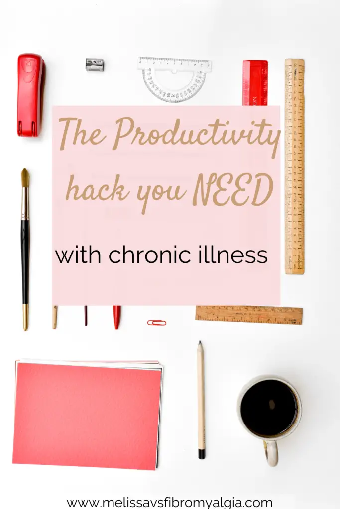 Productivity hack you need with fibromyalgia