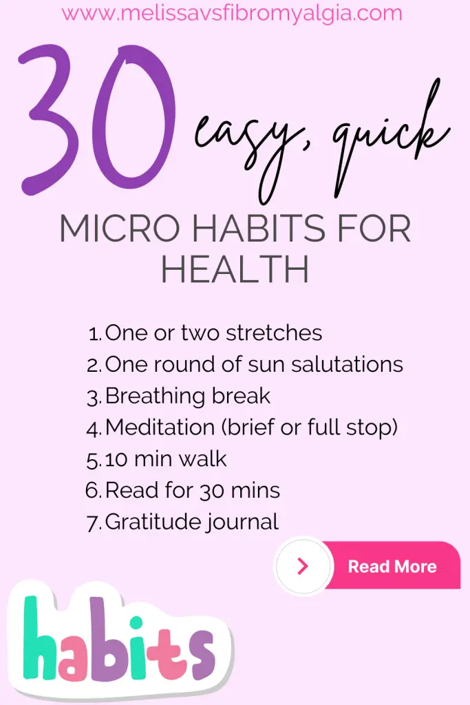 30 quick easy micro habits for health with list of healthy habits