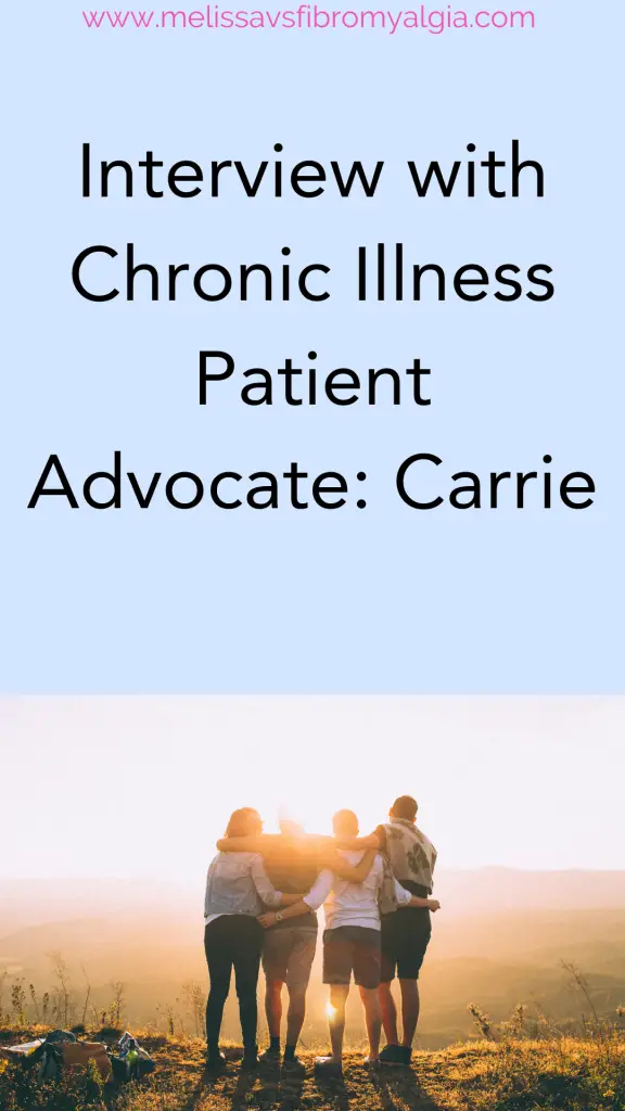 Interview with chronic illness patient advocate